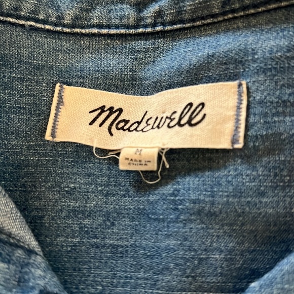 Madewell Chambray Courier Shirt Dress - Picture 4 of 10